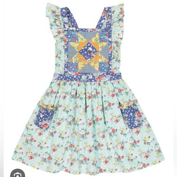 NWT Polo Country Ralph Lauren Cottagecore Patchwork Floral Dress (4T)